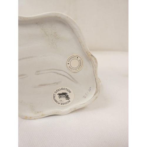 25 - New Hall teapot of silver shape with straight handle (nibbles to spout) and very rare variant handle... 