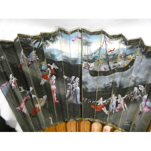 173 - Box of ladies antique fans.