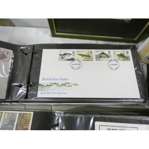 80 - Box of world stamps and first day covers.