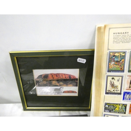 80 - Box of world stamps and first day covers.