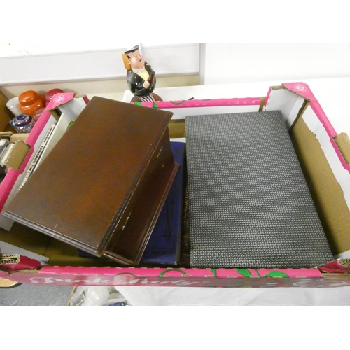 85 - Box of books and cutlery.