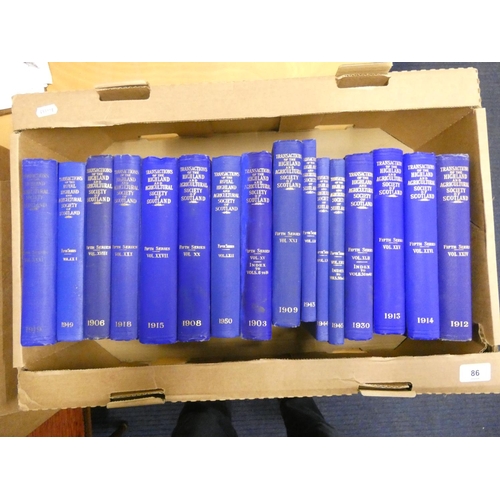 86 - Transactions of The Highland and Agriculture Society of Scotland.