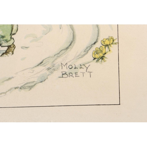 22 - MOLLY BRETT&nbsp;Winter Games&nbsp;Print, printed by The Medici Society Ltd 1959, 44cm x 53cm, frame... 