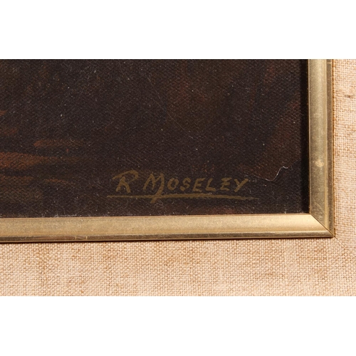 37 - RONALD MOSELEY (British b1931)&nbsp;The Hunt&nbsp;Oil painting on canvas, signed lower right, 50cm x... 