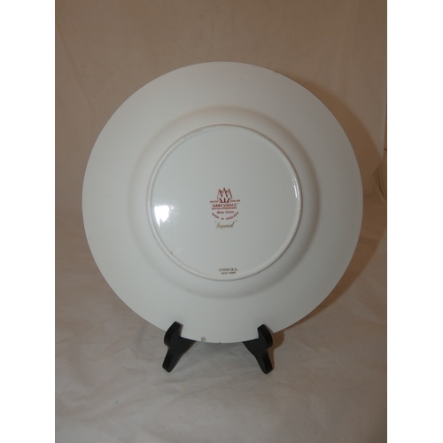 106 - Abbeydale 'Imperial' pattern cabinet plate, stamped for Tiffany & Co., New York to the reverse.