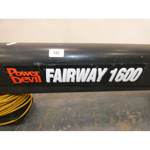 182 - Power Devil Fairway 1600 electric garden vac.