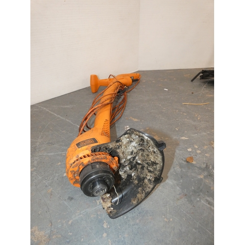 185 - Garden rotovator and a Black & Decker strimmer.