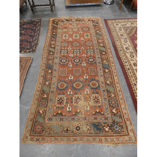 187 - North West Persian Kurdish rug and a Belouch rug (both with wear and tears).&nbsp; (2)
