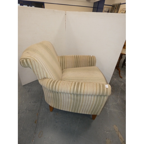190 - Contemporary upholstered armchair.