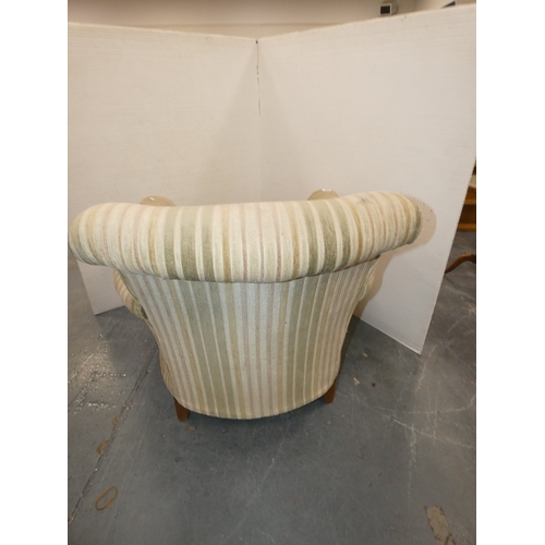 190 - Contemporary upholstered armchair.