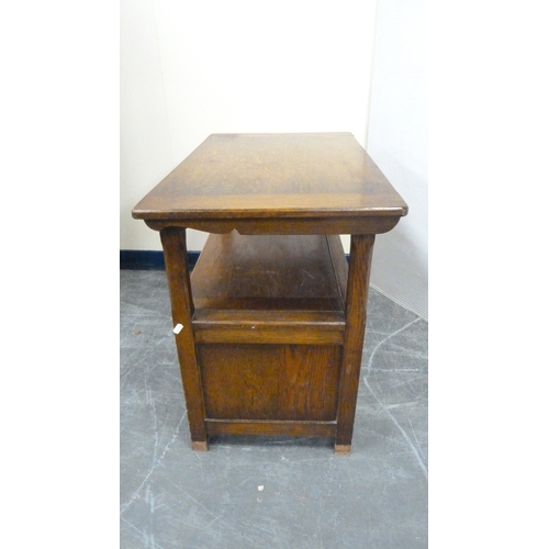 227 - Oak monk's bench.