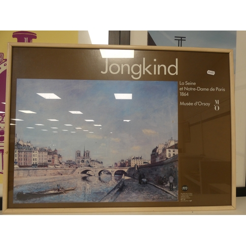 68 - Prints to include posters, Edinburgh Palace of Holyrood, Notre Dame Paris 'Jongkind' etc.&nbsp; (6)