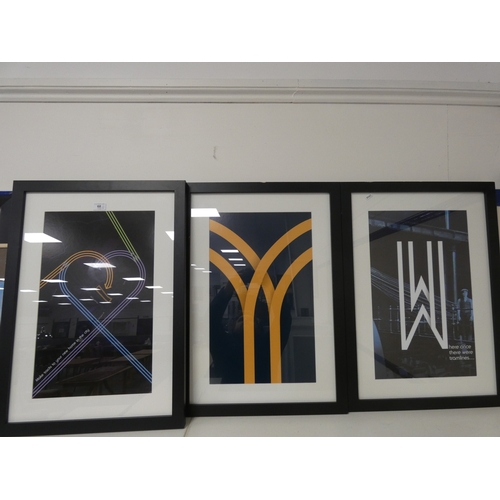 68 - Prints to include posters, Edinburgh Palace of Holyrood, Notre Dame Paris 'Jongkind' etc.&nbsp; (6)