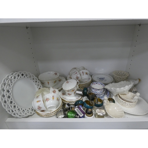 72 - Victorian part tea set with dragon decoration, another Victorian part tea set, floral decorated part... 