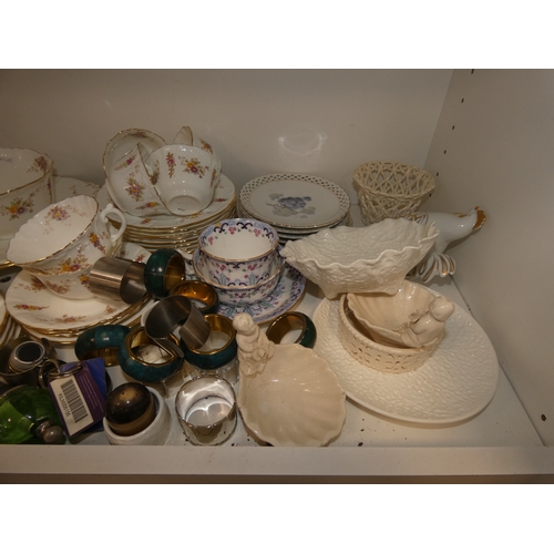 72 - Victorian part tea set with dragon decoration, another Victorian part tea set, floral decorated part... 