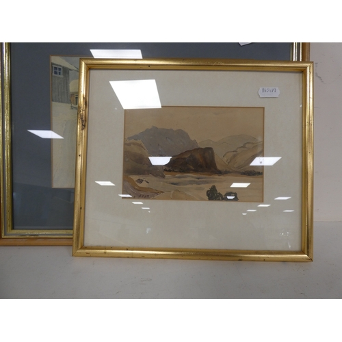 79 - Prints and pictures to include LMS Railway Connemara print by Paul Henry, landscape scenes, and a wa... 