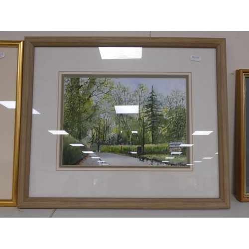 79 - Prints and pictures to include LMS Railway Connemara print by Paul Henry, landscape scenes, and a wa... 