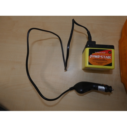 86 - Clack & Go tyre chains, cased, tyre pressure monitor system, jumpstar, roof bar locks etc.