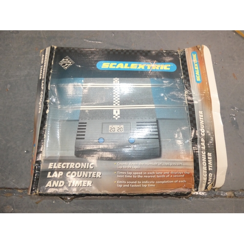 89 - Large collection of playworn diecast models, part Scalextric set, model cars etc.