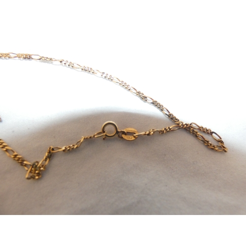 238 - Lavender jade pendant on a 14kt yellow gold chain, 16.2g gross, with certificate.