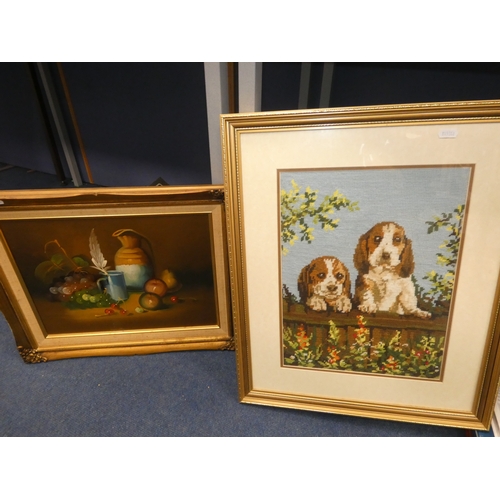 256 - Quantity of golf balls, golfing books, prints and pictures, spanners and accessories.