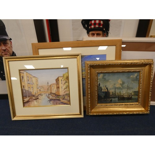 284 - Group of miscellaneous prints and pictures to include Sturgeon print, Victorian sporting print, phot... 