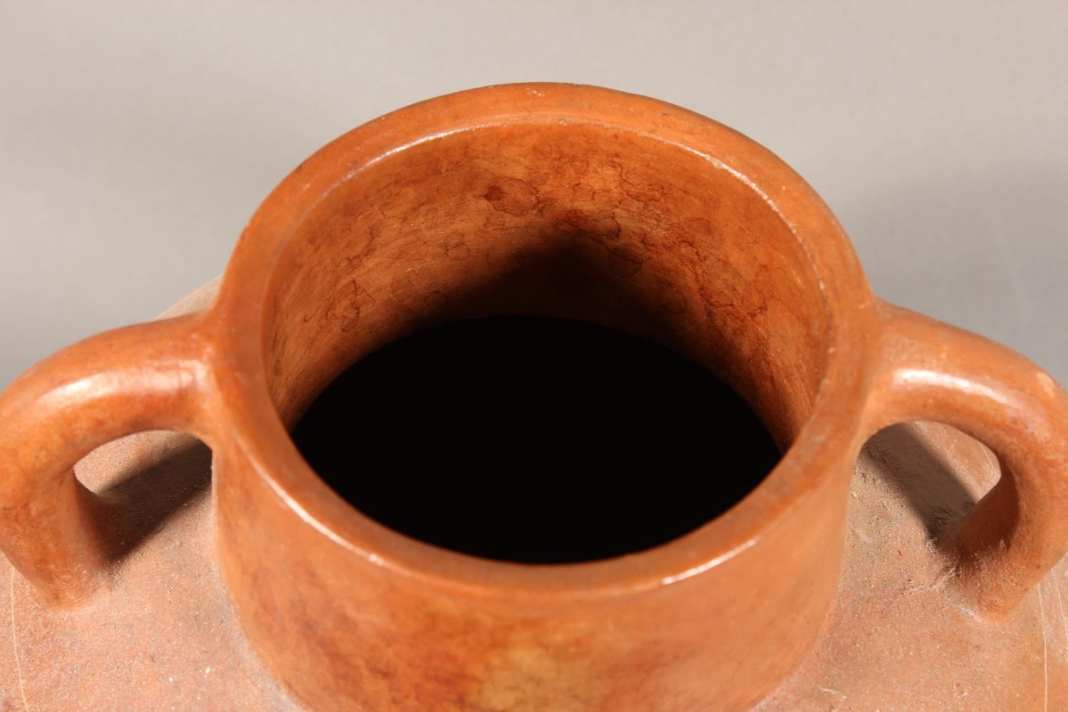African earthenware water pot with sgraffito decoration, 29cm tall.