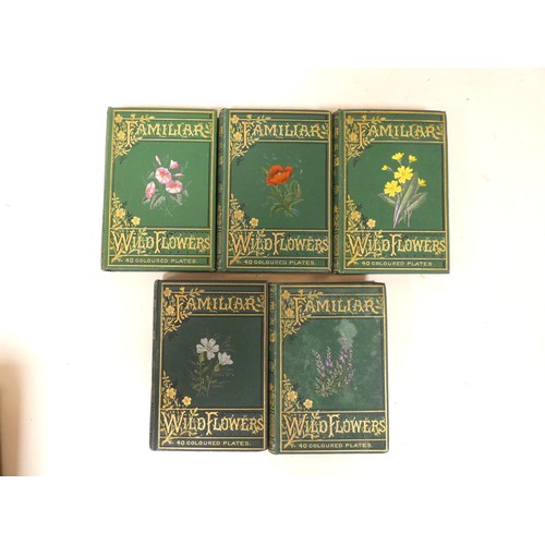 58 - <strong>HULME F. E.&nbsp;&nbsp;</strong>Familiar Wild Flowers. 5 vols. Very many col. plates & t...