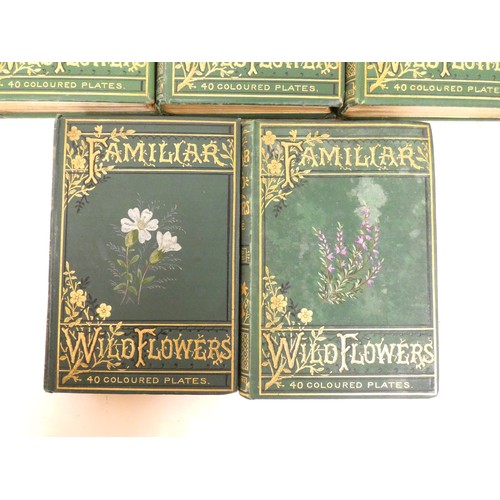 58 - <strong>HULME F. E.&nbsp;&nbsp;</strong>Familiar Wild Flowers. 5 vols. Very many col. plates & t...