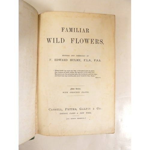 58 - <strong>HULME F. E.&nbsp;&nbsp;</strong>Familiar Wild Flowers. 5 vols. Very many col. plates & t...