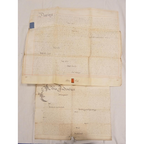 102 - Manuscript Indentures.&nbsp;Indenture, 1672, between William Browne, Woodmonger and Thomas Grayson, ... 
