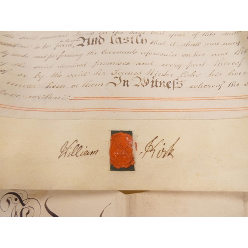 102 - Manuscript Indentures.&nbsp;Indenture, 1672, between William Browne, Woodmonger and Thomas Grayson, ... 