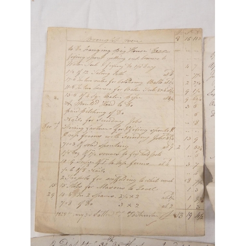106 - Stanwix Parish, Carlisle, 18th Cent. tithes etc.&nbsp;14 manuscript bills and receipts for tithes an... 
