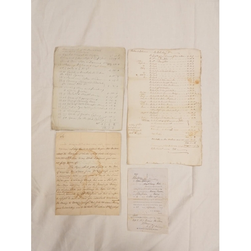 107 - Plumbland, Cumberland.&nbsp;&nbsp;Single manuscript leaf, Measurements of the Hewn Work at Mr. Birds... 