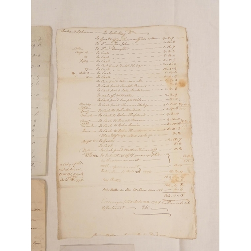 107 - Plumbland, Cumberland.&nbsp;&nbsp;Single manuscript leaf, Measurements of the Hewn Work at Mr. Birds... 