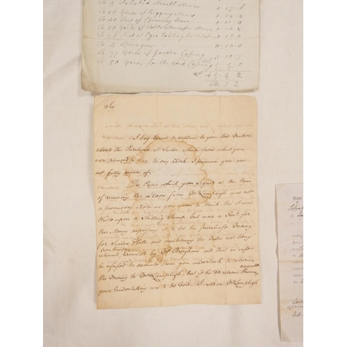 107 - Plumbland, Cumberland.&nbsp;&nbsp;Single manuscript leaf, Measurements of the Hewn Work at Mr. Birds... 