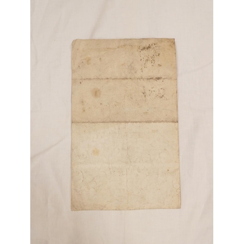 108 - Westnewton, Cumberland, Manuscript Request for Permission.&nbsp;&nbsp; Application on a folded folio... 