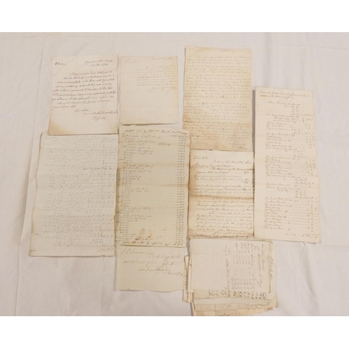 109 - Cumberland - Curwen Family.&nbsp;An interesting collection of 18th cent. manuscript documents & ... 