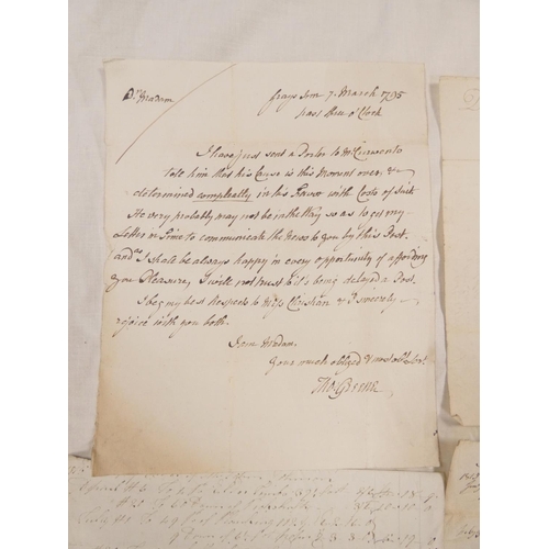 109 - Cumberland - Curwen Family.&nbsp;An interesting collection of 18th cent. manuscript documents & ... 