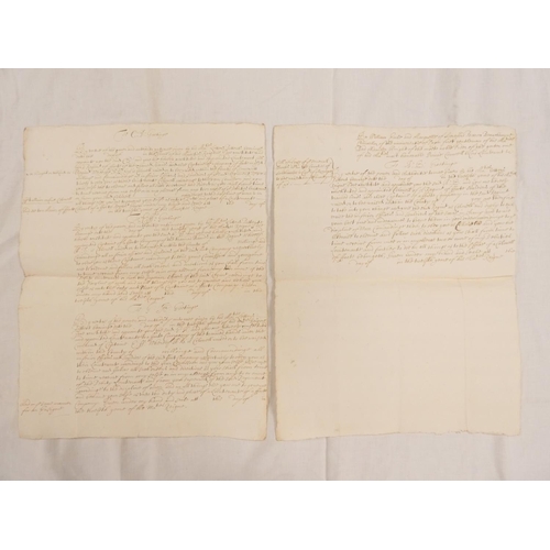 110 - English Civil War - Manuscript templates for appointing officers to command Royalist forces.  Two fo... 