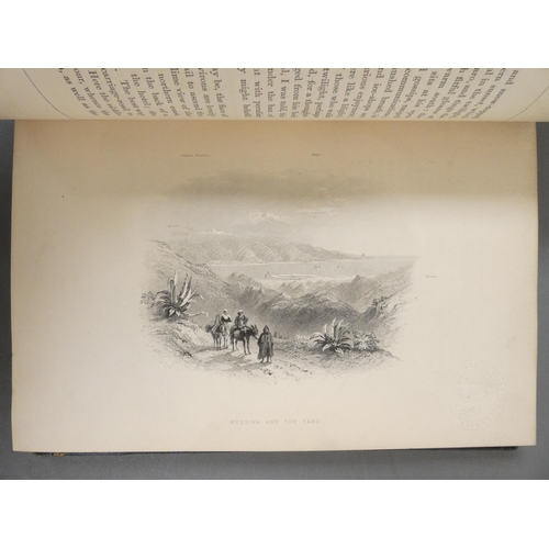 15 - <strong>(BARTLETT W. H.).  </strong>Pictures From Sicily by the Author of Forty Days in the Desert. ...