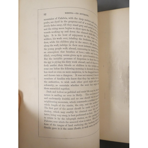 15 - <strong>(BARTLETT W. H.).  </strong>Pictures From Sicily by the Author of Forty Days in the Desert. ...