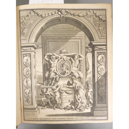 18 - <strong>JUVENAL.&nbsp;&nbsp;</strong>Satyrae cum Scholiis Veterum, & Commentariis. Eng. title &a...