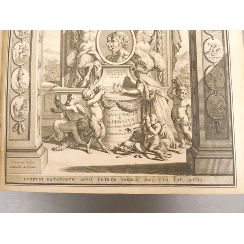 18 - <strong>JUVENAL.&nbsp;&nbsp;</strong>Satyrae cum Scholiis Veterum, & Commentariis. Eng. title &a...