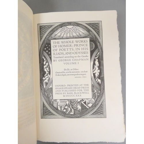 19 - <strong>SHAKESPEARE HEAD PRESS.&nbsp;&nbsp;</strong>The Whole Works of Homer ... Translated Accordin...
