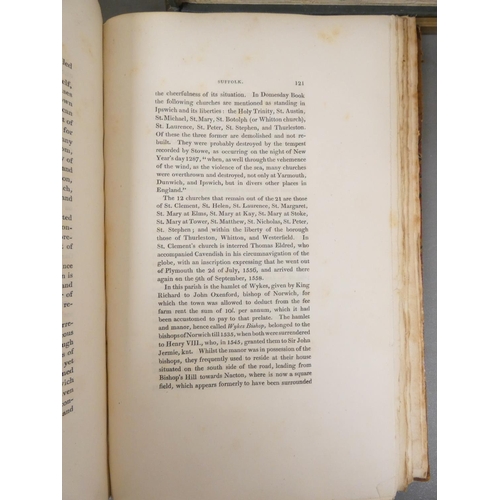 21 - <strong>LONGMAN, HURST (Pubs).&nbsp;&nbsp;</strong>Excursions in the County of Suffolk. 2 vols. Eng....