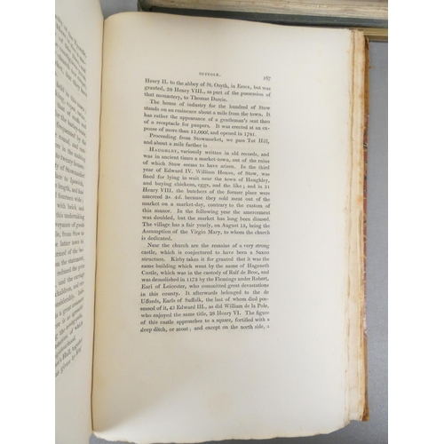 21 - <strong>LONGMAN, HURST (Pubs).&nbsp;&nbsp;</strong>Excursions in the County of Suffolk. 2 vols. Eng....