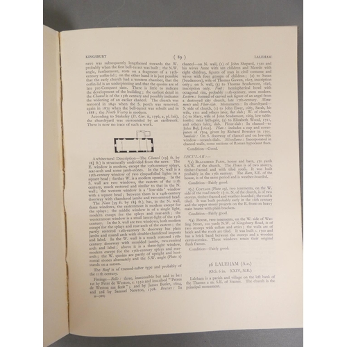 22 - <strong>ROYAL COMM. ON HISTORICAL MONUMENTS.&nbsp;&nbsp;</strong>Vols. re. Westmorland & Middles...