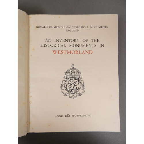 22 - <strong>ROYAL COMM. ON HISTORICAL MONUMENTS.&nbsp;&nbsp;</strong>Vols. re. Westmorland & Middles...