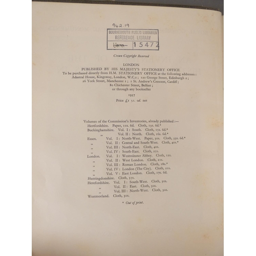 22 - <strong>ROYAL COMM. ON HISTORICAL MONUMENTS.&nbsp;&nbsp;</strong>Vols. re. Westmorland & Middles...